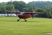N9172K @ 2D7 - Landing on 28 at the Beach City, Ohio Father's Day fly-in. - by Bob Simmermon