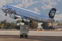 N783AS @ KPSP - Alaska Airlines N783AS, 737-4Q8, KPSP  we are clear of the runway - by Mark Kalfas