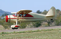 N28648 @ CGZ - Warner powered Fairchild 24 departing the 51st Annual Cactus Fly-in, Casa Grande, AZ, march 2009 - by BTBFlyboy