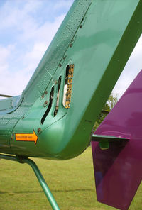N117CJ - Rear vertical fin and gearbox vent - by George A.Arana