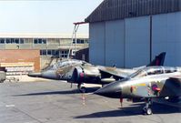 XW269 @ EGDM - Harrier T.4 of the Strike Attack Operational Evaluation Unit at the 1992 Air Tattoo Intnl at Boscombe Down. - by Peter Nicholson