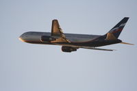 VP-BWT @ KLAX - Aeroflot 767-38A 25R sunset departure KLAX - by Mark Kalfas