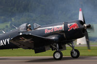 OE-EAS @ LOXZ - Red Bull Vought F4U-4 Corsair - by Juergen Postl