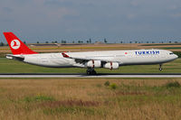TC-JIK @ LOWW - Turkish with A 340 -300 at VIE - by Basti777