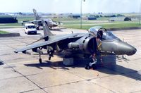 ZD401 @ EGDM - Harrier GR.5, callsign Wildcat, of 233 Operational Conversion Unit at the 1992 Air Tattoo Intnl at Boscombe Down. - by Peter Nicholson