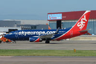 OM-NGP @ EGGW - Sky Europe B737 at Luton - by Terry Fletcher