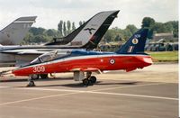 XX309 @ EGVA - Hawk T.1 of 4 Flying Training School at the 1991 Intnl Air Tattoo at RAF Fairford. - by Peter Nicholson