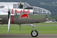 N6123C @ LOXZ - Red Bull (The Flying Bulls) North American B25 Mitchell - by Thomas Ramgraber-VAP