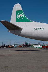 C-FBAQ @ CYZF - Buffalo Airways Lockheed Electra - by Dietmar Schreiber - VAP