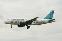 N927FR @ DFW - Frontier Airbus Flip on approach to DFW