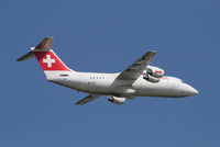 HB-IXP @ EBBR - Flight LX779 is taking off from rwy 07R - by Daniel Vanderauwera