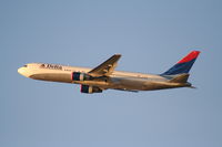 N134DL @ KLAX - Delta Airlines, Boeing 767-332, N134DL departing 25R KLAX - by Mark Kalfas