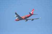 VH-OEJ @ KLAX - Qantas Boeing 747-438 VH-OEJ climbing off of RWY 25R KLAX - by Mark Kalfas