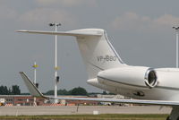 VP-BBO @ EBBR - parked on General Aviation apron (Abelag) - by Daniel Vanderauwera