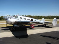 N476PA @ AJO - Polished aluminum 1952 Beech 3NM (C-45) @ photographer friendly Corona Municipal Airport, CA - by Steve Nation