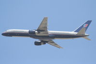 N535UA @ KLAX - United Airlines Boeing 757-222, N535UA departs KLAX RWY 25R - by Mark Kalfas