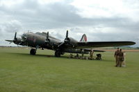 F-AZDX @ EGSU - 'Pink Lady' at Duxford Flying Legends Air Show July 09