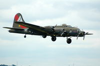 F-AZDX @ EGSU - 'Pink Lady' at Duxford Flying Legends Air Show July 09