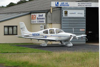 N89GH @ EGBJ - Cirrus SR22 on maintenance  at Gloucestershire (Staverton) Airport - by Terry Fletcher
