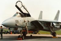 161435 @ MHZ - F-14B Tomcat of Fighter Squadron VF-74 aboard USS Saratoga at the 1992 Mildenhall Air Fete. - by Peter Nicholson