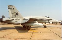 163477 @ MHZ - F/A-18C Hornet of VFA-81 aboard USS Saratoga at the 1992 Mildenhall Air Fete. - by Peter Nicholson
