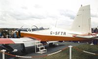 G-SFTR @ EGLF - NDN Aircraft NDN-1T Turbo-Firecracker at Farnborough International 1984 - by Ingo Warnecke
