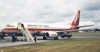 N352AU @ EGLF - Boeing 737-3B7 of Boeing / USair at Farnborough International 1984 - by Ingo Warnecke