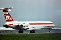 OK-ABD @ LHR - Ilyushin Classic of CSA preparing to depart London Heathrow in the Summer of 1976. - by Peter Nicholson