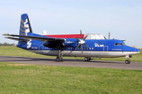 OO-VLQ @ ELLX - VLM Fokker50 taxing to the holding point RW06 - by FBE