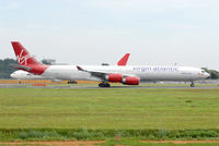 G-VBUG @ RJAA - VS A340-600 New c/s - by J.Suzuki
