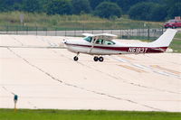 N6183T @ KDPA - Cessna R182, N6183T crossing RWY 15 KDPA. - by Mark Kalfas