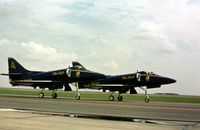 154975 @ HRL - Blue Angel number 4 at the 1978 Confederate Air Force Airshow at Harlingen. - by Peter Nicholson