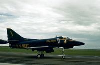 155029 @ HRL - Another view of Blue Angel number 1 at the 1978 Confederate Air Force Airshow at Harlingen. - by Peter Nicholson