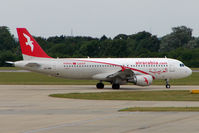CN-NMB @ EGSS - Air Arabia A320 at Stansted - by Terry Fletcher