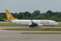 TC-AAP @ EGSS - Pegasus B737 at Stansted - by Terry Fletcher