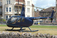 G-PAMY - R44II  visitor on Day 1 of Helidays 2009 at Weston-Super-Mare seafront - by Terry Fletcher