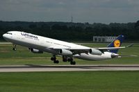 D-AIGO @ EDDL - Lufthansa A340-300 - by Stefan Mager