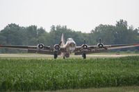 N93012 @ KDPA - Boeing B-17G, NL93012, turning off of RWY 20R KDPA. - by Mark Kalfas