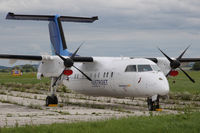 OE-HWG @ LNZ - De Havilland Canada DHC-8-102