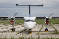 OE-HWG @ LNZ - De Havilland Canada DHC-8-102
