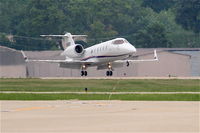 N24SR @ KDPA - Sears Roebuck Learjet 60, arriving 20R KDPA after a trip from KAVL - by Mark Kalfas