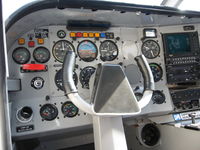 N215AV @ KMHV - Cockpit view - by H. Tong