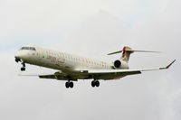 5A-LAD @ EGCC - Libyan Airlines Bombardier CL-600-2D24 CRJ-900 - by Chris Hall