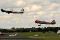 G-CBPM @ EGSX - G-CBPM and G-IVAR (Team Aerostars) departing North Weald Airfield - by Eric.Fishwick