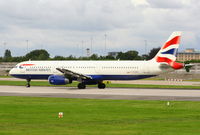 G-EUXD @ EGCC - British Airways - by Chris Hall