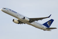 P4-EAS @ EDDF - Air Astana B757-200WL climbs out of EDDF