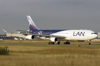 CC-CQG @ EDDF - LAN A340-300 during its take off run - by FBE