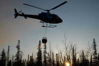 C-GIUX @ HAY RIVER - Great Slave Helicopters AS350