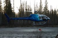 C-GIUX @ HAY RIVER - Great Slave Helicopters AS350