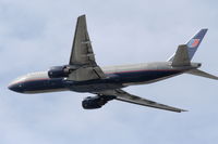 N228UA @ KLAX - United Airlines Boeing 777-222, N228UA departing KLAX 25R for KORD. - by Mark Kalfas